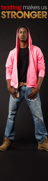 Testing Makes Us Stronger Vertical Animated Web Banner of BMSM in Pink Hoodie